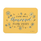 ギルモア女子 |千の黄色のデイジー マグネット (横)