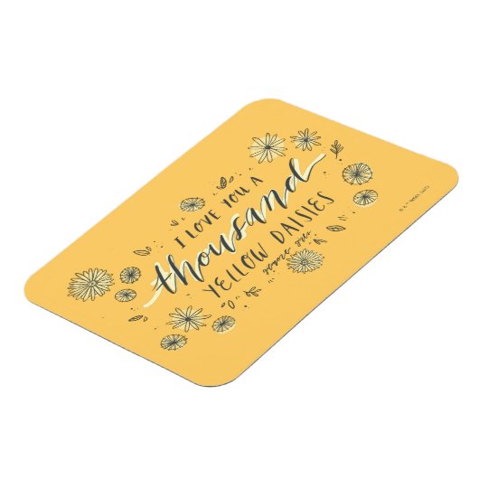 ギルモア女子 |千の黄色のデイジー マグネット (左側)