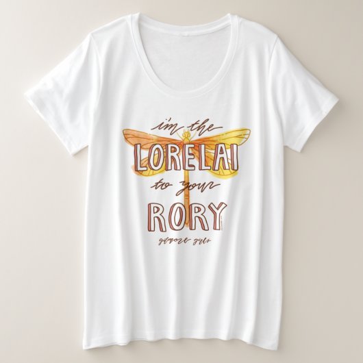ギルモア女子 |私はYour Roryのロレレ プラスサイズTシャツ (デザイン正面)