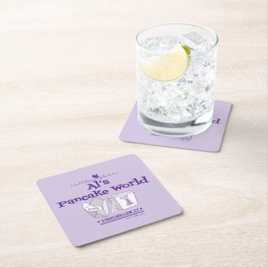 ギルモア女子 | Al's Pancake World スクエアペーパーコースター (インサイチュ)