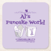 ギルモア女子 | Al's Pancake World スクエアペーパーコースター (正面)