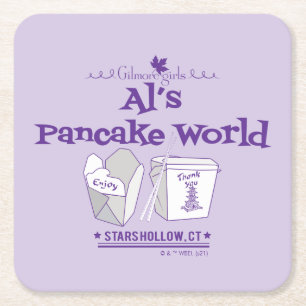 ギルモア女子 Al's Pancake World スクエアペーパーコースター