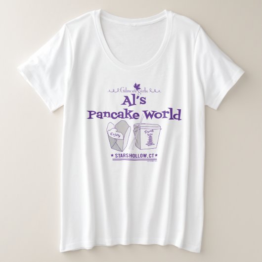 ギルモア女子 | Al's Pancake World プラスサイズTシャツ (デザイン正面)