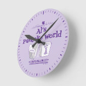 ギルモア女子 | Al's Pancake World ラウンド壁時計 (傾斜)