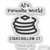 ギルモア女子 | Al's Pancake World Logo シール (正面)