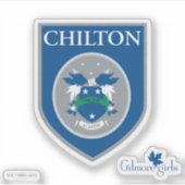 ギルモア女子 | Chilton Academyバッジ シール (正面)
