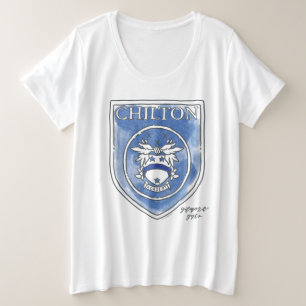 ギルモア女子   Chilton Academy水彩バッジ プラスサイズTシャツ