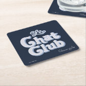 ギルモア女子 | Leチャットクラブ スクエアペーパーコースター (アングル)