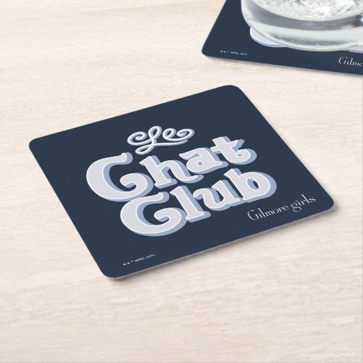 ギルモア女子 | Leチャットクラブ スクエアペーパーコースター (アングル)