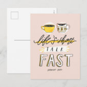 ギルモア女子 | Life's Short Talk Fast - Coffee ポストカード (正面/裏面)