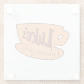 ギルモア女子 | Luke's Dinerロゴ ガラスコースター (裏面)