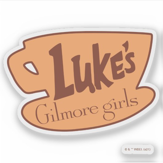 ギルモア女子 | Luke's Dinerロゴ シール (正面)