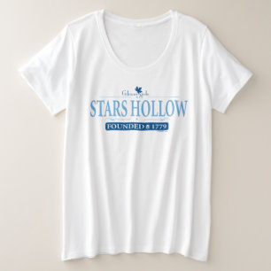 ギルモア女子   Stars Hollowロゴ プラスサイズTシャツ