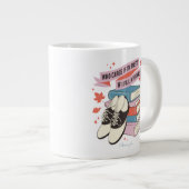 ギルモア・ガールズの期末試験名言デザイン ジャンボコーヒーマグカップ (正面右)