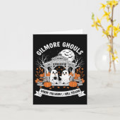 ギルモア・ガールズ どこであなたがホラーを見せるところ 私もついていく ハロウィン カード (黄色い花)