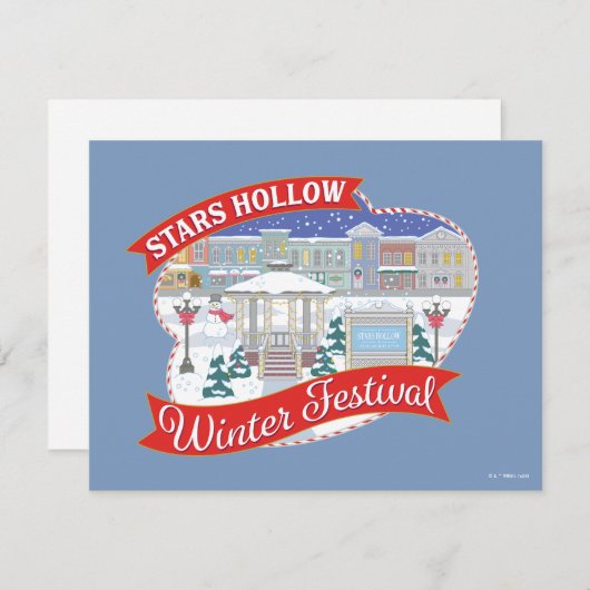 ギルモア・ガールズ | スターズ・ホロウ ウィンター・フェスティバル ノートカード (正面/裏面)