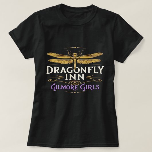 ギルモア・ガールズ ドラゴンフライ・イン メンズ ナチュラル グラフィック Tシャツ (デザイン正面)