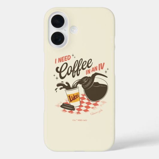 ギルモア・ガールズ ルークのコーヒーIV 引用符 Case-Mate iPhoneケース (裏面)