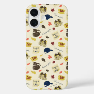 ギルモア・ガールズ ルークのダイナーでのランチ パターン iPhone 16ケース