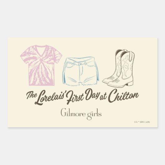ギルモア・ガールズ ロレライ・ギルモア チルトン校の服装デザイン 長方形シール (正面)