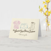 ギルモア・ガールズ ロレライ チルトン衣装 デザイン カード (黄色い花)