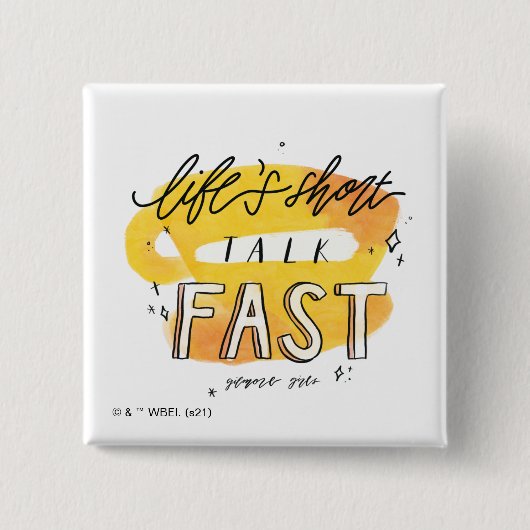 ギルモア·ガールズ|人生の短い話が速く 缶バッジ (正面)