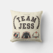 ギルモア・ガールズ Team Jess デザイン クッション (正面)
