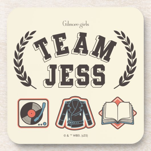ギルモア・ガールズ Team Jess デザイン コースター (正面)