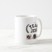 ギルモア・ガールズ Team Jess デザイン コーヒーマグカップ (正面右)