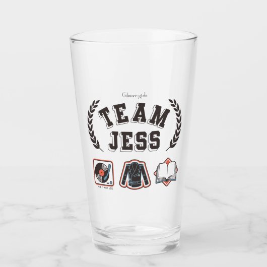 ギルモア・ガールズ Team Jess デザイン タンブラーグラス (正面)