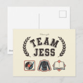 ギルモア・ガールズ Team Jess デザイン ポストカード (正面/裏面)