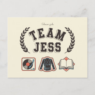 ギルモア・ガールズ Team Jess デザイン ポストカード