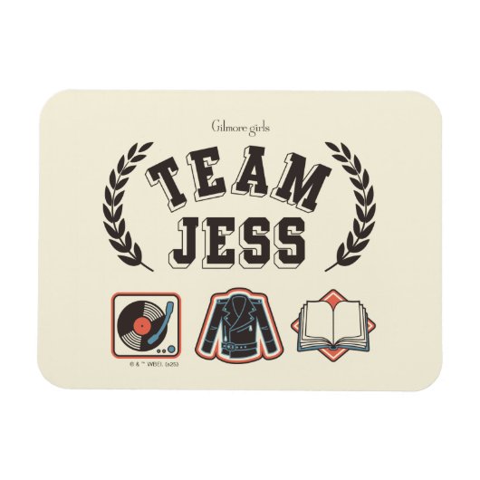 ギルモア・ガールズ Team Jess デザイン マグネット (横)
