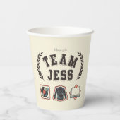 ギルモア・ガールズ Team Jess デザイン 紙コップ (裏面)