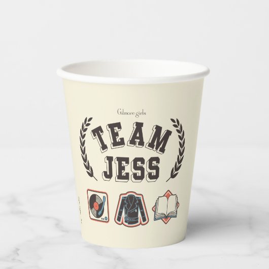 ギルモア・ガールズ Team Jess デザイン 紙コップ (正面)