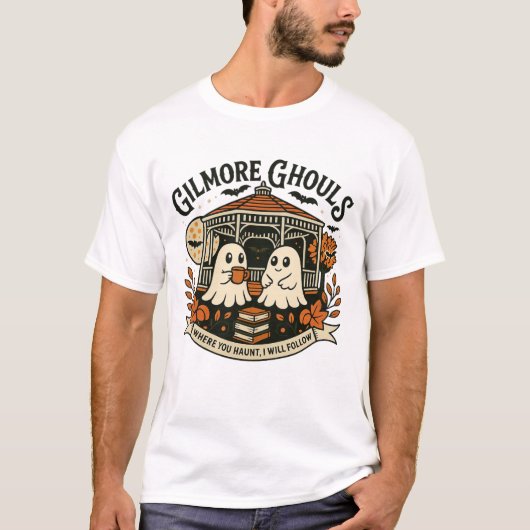 ギルモア・グールズ|面白い幽霊のパロディハロウィンTシャツ Tシャツ (正面)