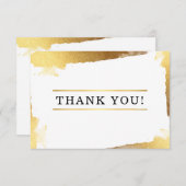 ギルモダンド金ゴールド サンキューカード (正面/裏面)