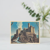 ギルレットキャッスル州パークコネチカットヴィンテージ ポストカード (スタンド正面)