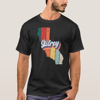 ギルロイシティレトロヴィンテージホームタウンカリフォルニア Tシャツ