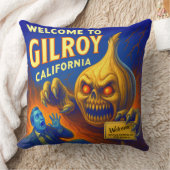 ギルロイ、カリフォルニア州20インチX 20インチのガーリック装飾用クッション。 クッション (ブランケット)