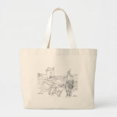 ギレンキャッスルスコットランドトートバッグ ラージトートバッグ (正面)