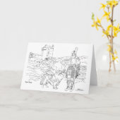 ギレンキャッスルスコットランド カード (黄色い花)