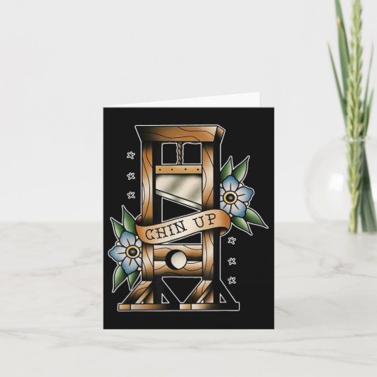 ギロチン伝統的タトゥーフラッシュチンアップメディエフ カード (正面)