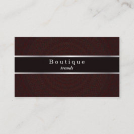 ギロッシュ模様（黒と銀） 名刺