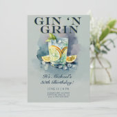 ギンおもしろいグリンカクテルパーティーメンズ30歳 招待状 (スタンド正面)