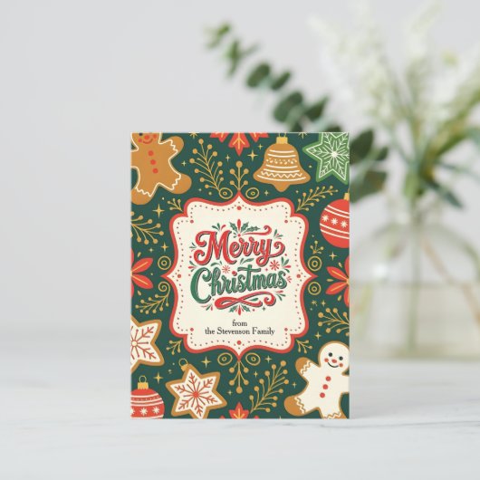 ギンガお洒落ーブレッドのクリスマス挨拶 シーズンポストカード (スタンド正面)