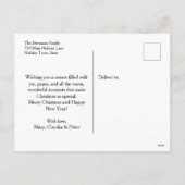 ギンガお洒落ーブレッドのクリスマス挨拶 シーズンポストカード (裏面)