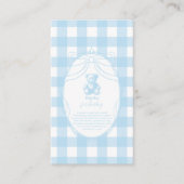 ギンガエレガントムフランスのテディベアベビー本 エンクロージャーカード (正面)