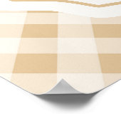 ギンガチョウの赤ちゃんシャワー歓迎の看板ポスター ポスター (角)