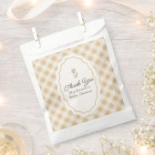 ギンガチョウ赤ちゃんシャワーありがとう フェイバーバッグ (クリップ留めされた状態)